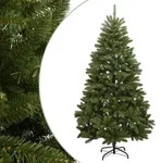 vidaXL K&uuml;nstlicher Weihnachtsbaum Klappbar mit St&auml;nder Gr&uuml;n 240 cm