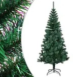 vidaXL K&uuml;nstlicher Weihnachtsbaum Schillernde Spitzen Gr&uuml;n 240 cm PVC