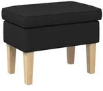 vidaXL Hocker Schwarz 55 x 35 x 41 cm Stoff