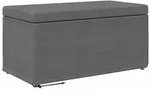 vidaXL Hocker Dunkelgrau 81 x 41 x 40 cm Stoff und Pressholz