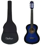 "vidaXL Klassikgitarre f&uuml;r Anf&auml;nger und Kinder mit Tasche Blau 1/2 34""