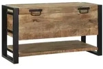 vidaXL Aufbewahrungsbox 80x35x45 cm Raues Mangoholz
