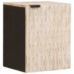 vidaXL Badezimmer H&auml;ngeschrank Wei&szlig; 38 x 33 x 48 cm Massivholz Mango