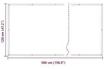 vidaXL Balkonsichtschutz Bordeauxrot 120 x 500 cm