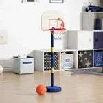 vidaXL Basketballkorb mit St&auml;nder, Ball & Pumpe Verstellbar 90/121 cm