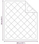 vidaXL Decke mit Kissen 3 pcs Wei&szlig; Mikrofaser und Daunenfedern
