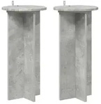 vidaXL Pflanzenst&auml;nder 2 pcs Betongrau 29,5 x 29,5 x 60 cm