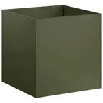 vidaXL Garten-Pflanzgef&auml;&szlig; Olivgr&uuml;n 45 x 45 x 45 cm Kaltgewalzter Stahl