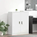 vidaXL Aufbewahrungsschrank Wei&szlig; 90 x 40 x 105 cm Stahl