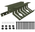vidaXL Unter dem Schreibtisch Kabelmanagement Tray 2 Stk. Olivgr&uuml;n