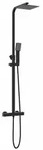 vidaXL Thermostatisches Duschset Messing und Edelstahl