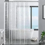 Duschvorhang 3D Steinmuster 100% Eva-Material Wasserdicht 180x200cm