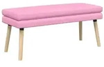 vidaXL Doppellagige Bank Rosa 110 x 40 x 47 cm Stoff