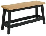 VidaXL Esstischbank EKAI Schwarz 91,5 x 29 x 45,5 cm