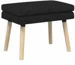 vidaXL Doppellagige Bank Schwarz 60 x 40 x 46 cm Stoff