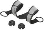 KLICKfix Reflektorband SeeMe 51x4x1,5cm, f&uuml;r K&ouml;rbe, schwarz/silber