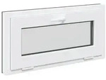vidaXL Kellerfenster RISOR 80 x 40 cm PVC und Glas Anthrazit