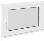 Kellerfenster RISOR Wei&szlig; 90 x 50 cm PVC und Glas