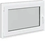 vidaXL Kellerfenster RISOR 90 x 60 cm PVC und Glas Anthrazit