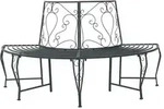 vidaXL Baumbank 4-Sitzanzahl 160 x 80 x 89 cm Stahl Silber Grau