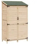 vidaXL Garten Shed Natur 106,5 x 56 x 176 cm Holzwerkstoff
