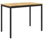 vidaXL Gartenbar-Tisch Wei&szlig; und Schwarz 141 x 80,5 x 105 cm