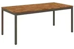 vidaXL Gartentisch Natur und Kaffee 147 x 88,5 x 75 cm