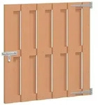 vidaXL Gartentor 100 x 100 cm WPC und Aluminium Braun
