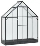 vidaXL Garten Gew&auml;chshaus mit T&uuml;r Anthrazit 183,5 x 63,5 x 207 cm