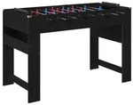 vidaXL Tischfu&szlig;balltisch Schwarze Eiche 125 x 60,5 x 80 cm