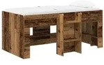 vidaXL Hochbett f&uuml;r Kinder 2 pcs Altholz 163 x 101,1 x 68,5 cm