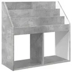 vidaXL Kinderregal Beton Grau 72,5 x 29,5 x 69 cm Holzwerkstoff