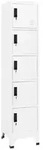 vidaXL Schlie&szlig;fachschrank Wei&szlig; 38x40x180 cm Stahl
