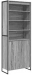 vidaXL Hohe Schr&auml;nke Graues Sonoma 79 x 36 x 200 cm Holzwerkstoff
