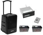OMNITRONIC Set MOM-10BT4 Modular-Drahtlos-PA-System + CD-Player mit USB&SD + 2x...