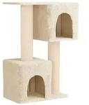 vidaXL Katzennbaum mit Sisal-Kratzs&auml;ulen Creme 114 cm