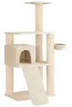 vidaXL Katzennbaum mit Sisal-Kratzs&auml;ulen Creme 173 cm