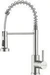 Wasserhahn K&uuml;che Hochdruck mit Herunterziehen Brause 2 Strahlarten