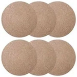vidaXL Jute-Untersetzer 6 pcs Natur &Oslash; 30 cm 100% Tossa-Jute