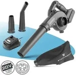 STAHLWERK 2 in1 Mini-Akku-Laubbl&auml;ser / Staubsauger 20 V 98 m/s 18000 U/min
