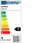 Kaltlicht LED Lupenleuchte easy line mit Tischklemme, 8W, schwarz