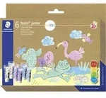 STAEDTLER Fingerfarbe Noris junior PASTEL, 6er Kartonetui