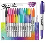 "Sharpie Permanent-Marker FINE "Glam Pop", 24er Blister"