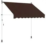 vidaXL Manuell einziehbare Markise Braun 100 cm