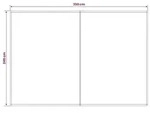 vidaXL Markisenersatzstoff Schwarz 350 x 250 cm Polyester
