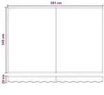 vidaXL Markisenersatzstoff Dunkelgr&uuml;n 4 &times; 3,5 m Polyester