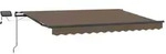 vidaXL Ausziehbare Markise Taupe 450 x 350 cm Stoff und Aluminium