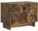 vidaXL Nachttisch Ger&auml;ucherte Eiche 62 x 34,5 x 47,5 cm Holzwerkstoff