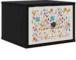 vidaXL Wandmontiertes Nachttischchen MAINZ Schwarz Eichen-Optik