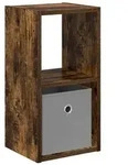 vidaXL Nachttisch Ger&auml;ucherte Eiche 25,5 x 22 x 49,5 cm Holzwerkstoff